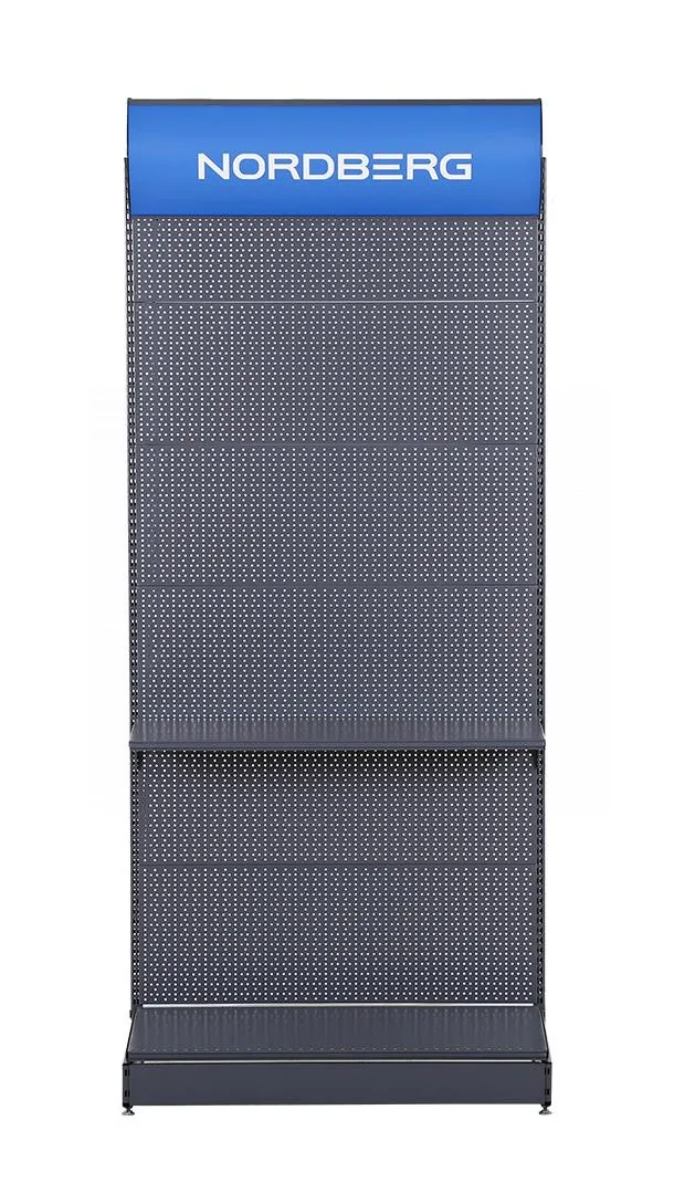 Стеллаж перфорированный с фризом, 2250х1000х500 мм  NORDBERG NSHELV-25-1 фото (2)