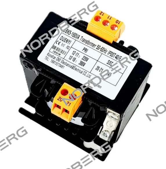 Трансформатор JBK5-160VA 220В/380В NORDBERG 02-00017701 фото (0)