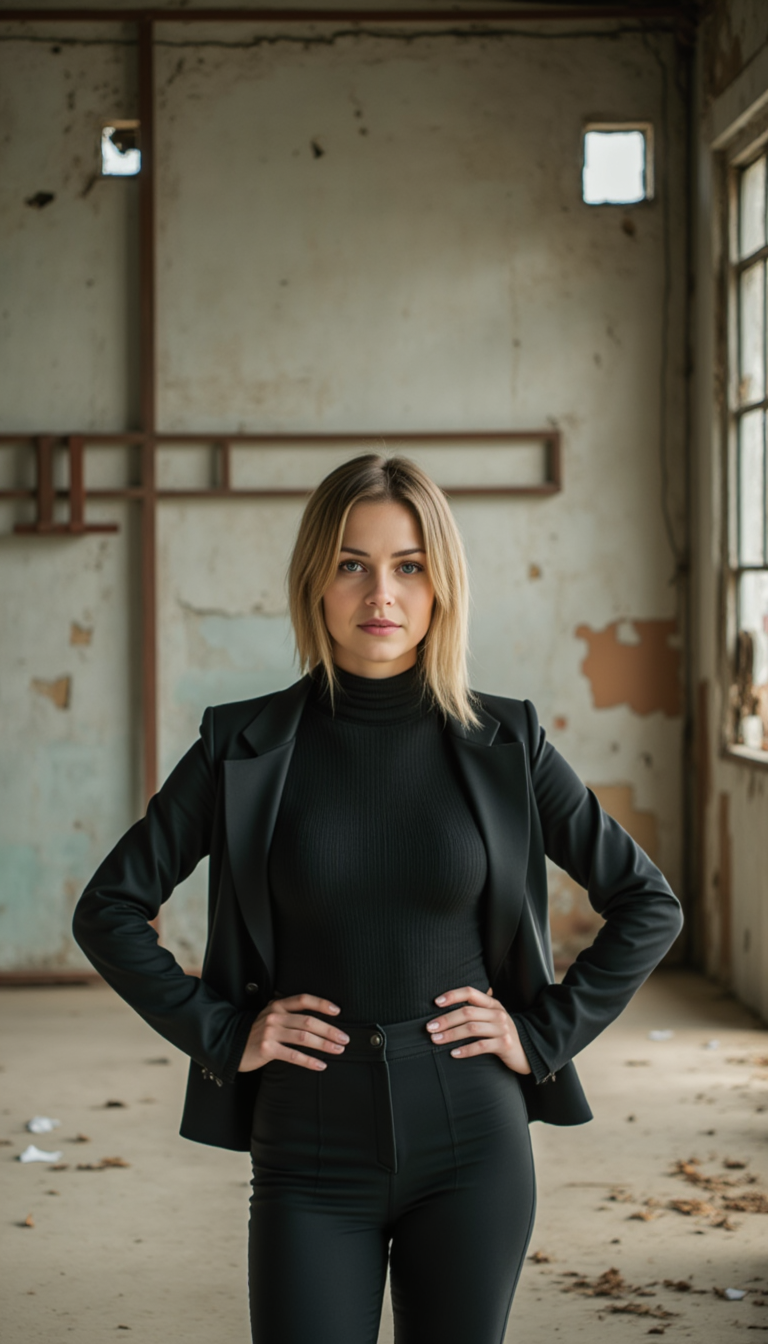 High-Key Фотосет в Заброшке: Sony A1, Размытие