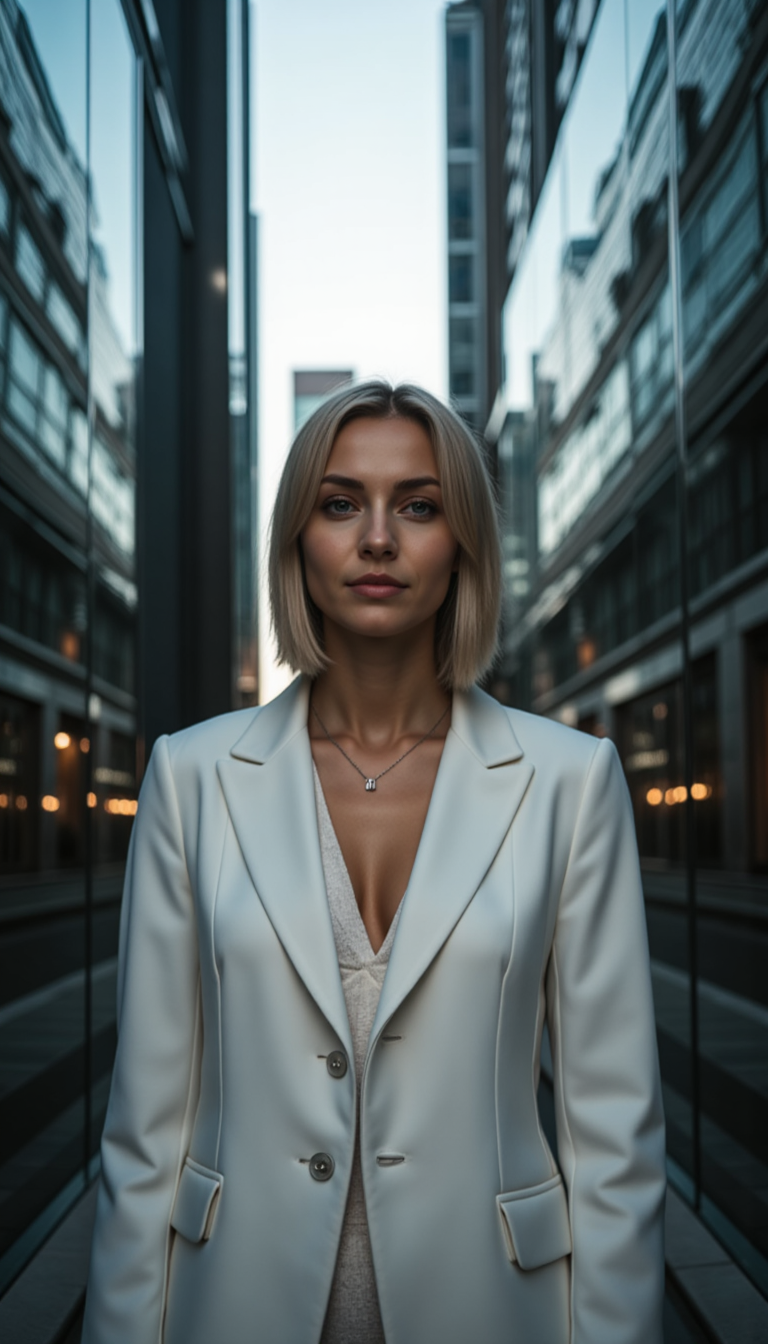 Зеркальные здания: Изысканная фотосессия Sony A1
