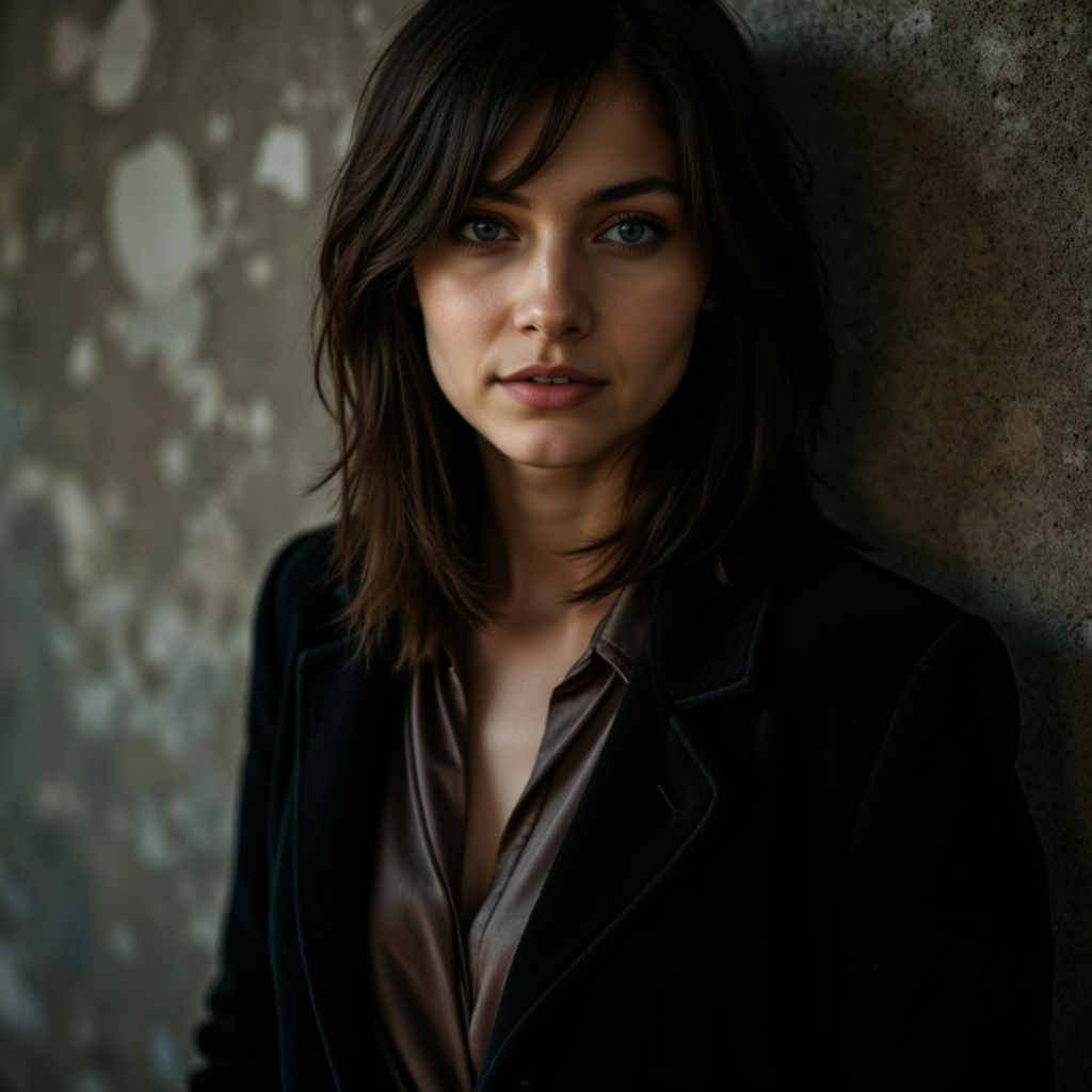 Грусть в бархате: AI фото утра (85mm)