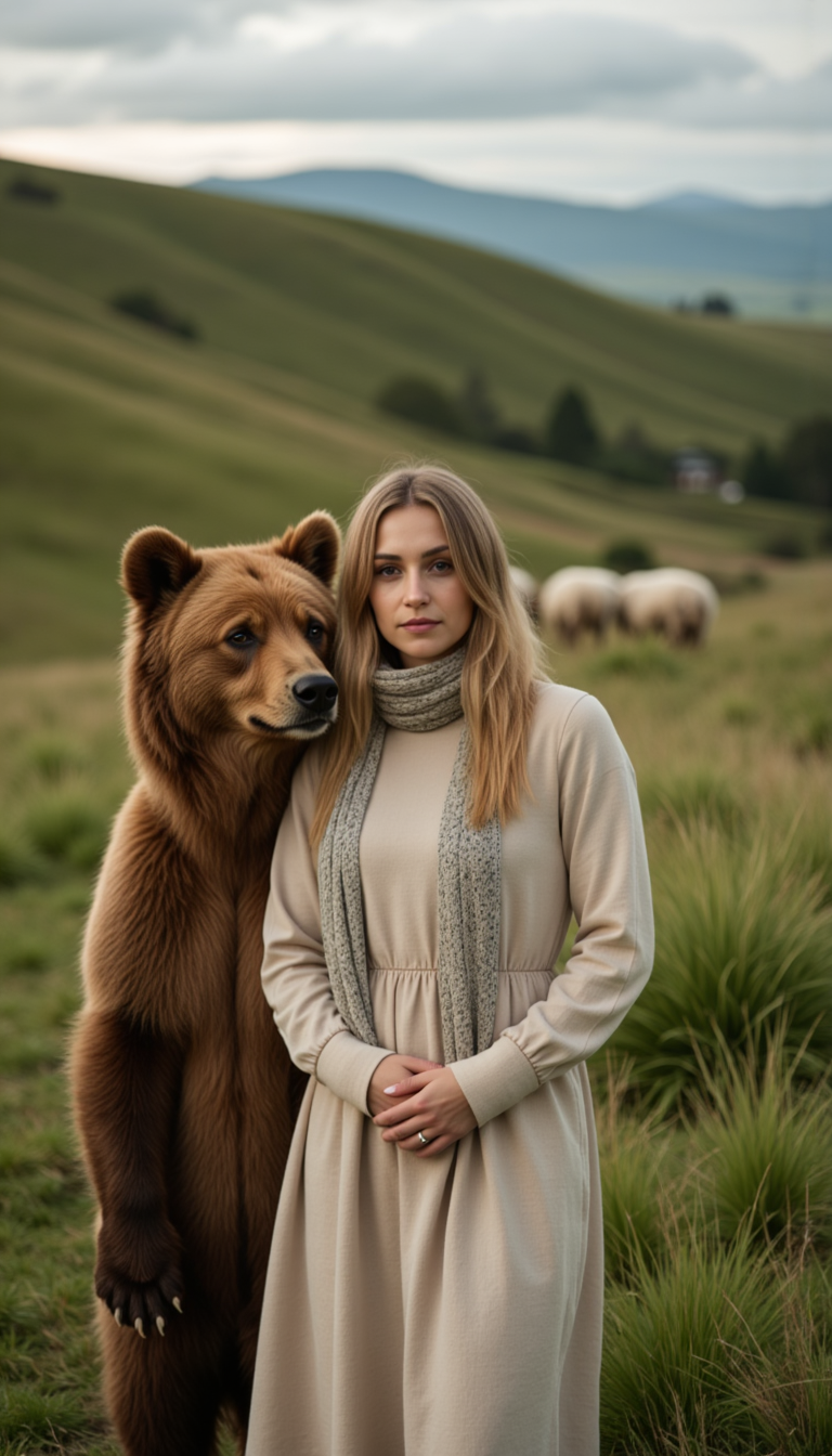Меланхолия с медведем: фотосессия в горах