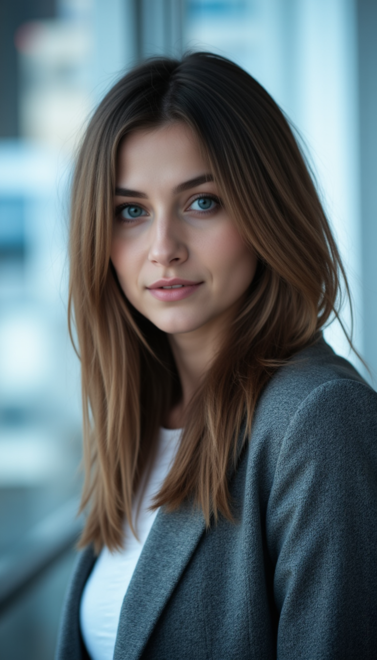 AI Фотостудия: Портрет 3/4, Мягкий Фокус, Sony A1