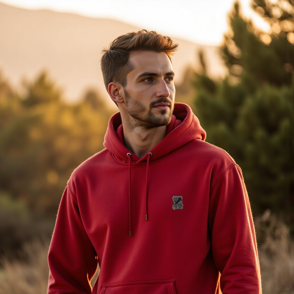 ИИ-Портрет: Hoodie, Закат и Мягкий Взгляд
