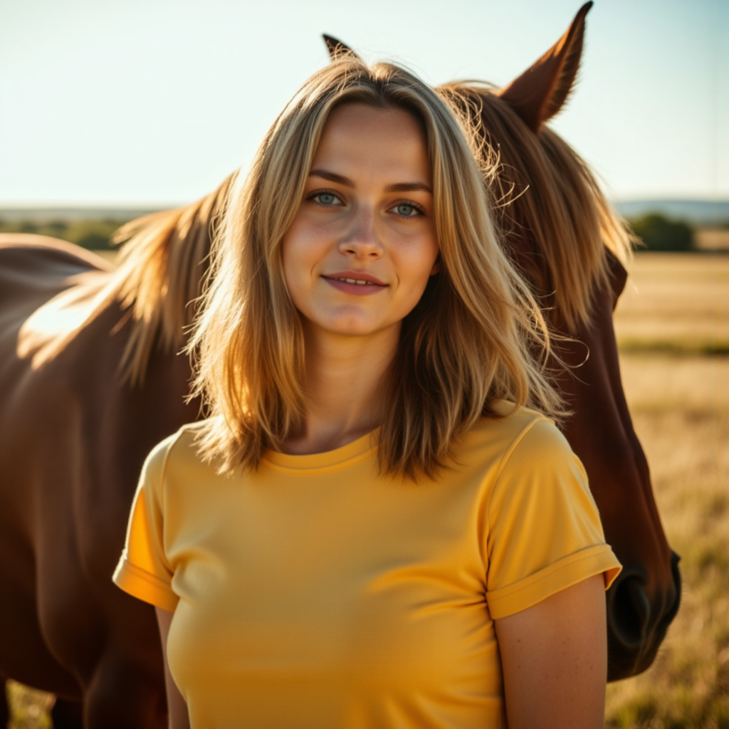 Лошадь и модель: Кино-образы фотосессии