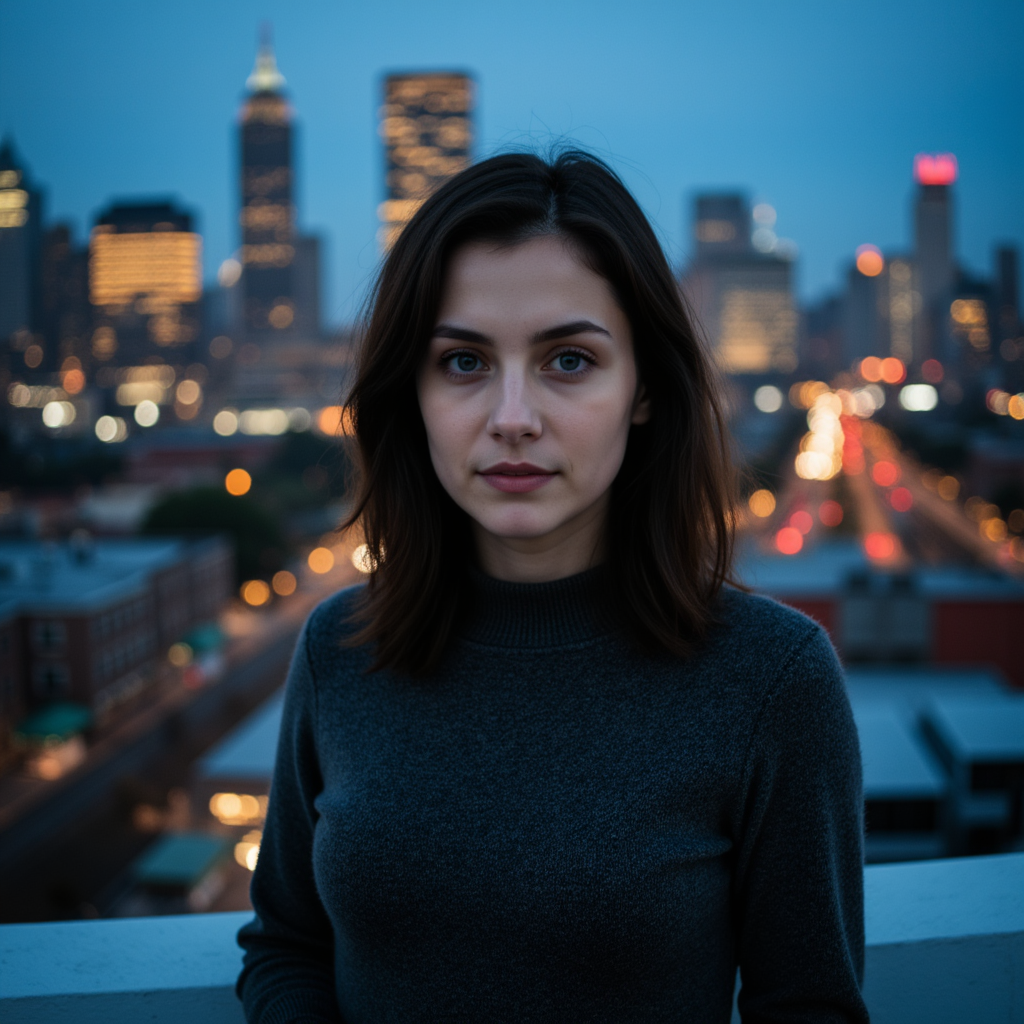 Ночная фотосессия: Девушка, уют и теплый свет