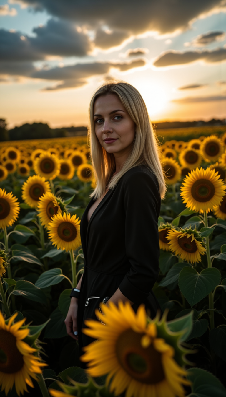 Подсолнухи: Sony A1, 35mm, Композиция и Свет