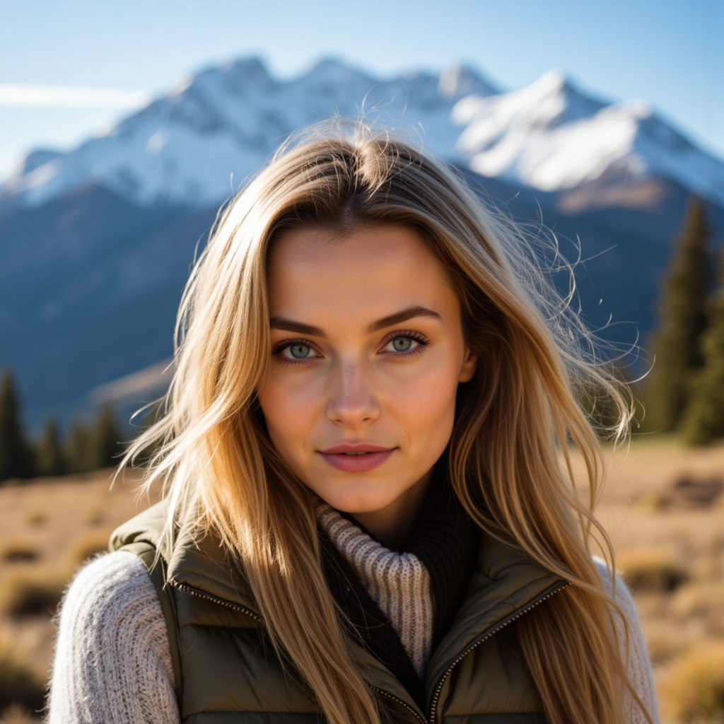 Винтажная фотосессия в горах: Ретро портрет