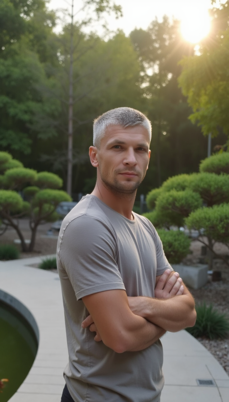 Японский сад: Идеальная фотосессия, Свет и Линии