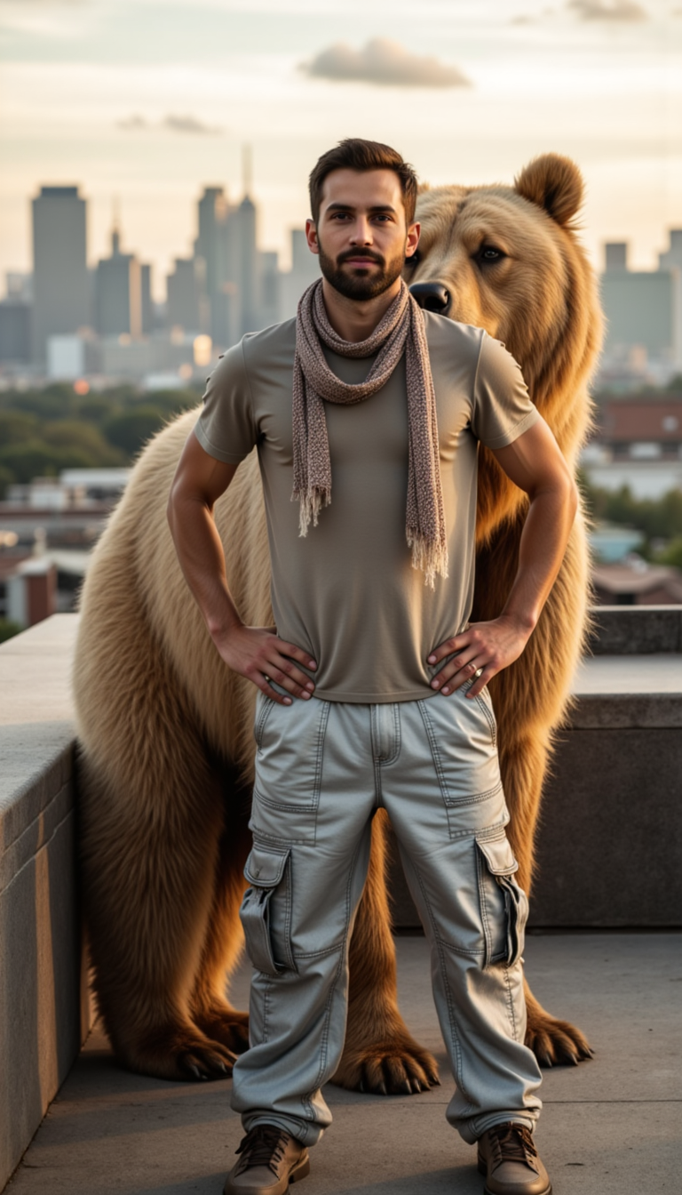Фотосессия с медведем: Streetwear & Городской Шик