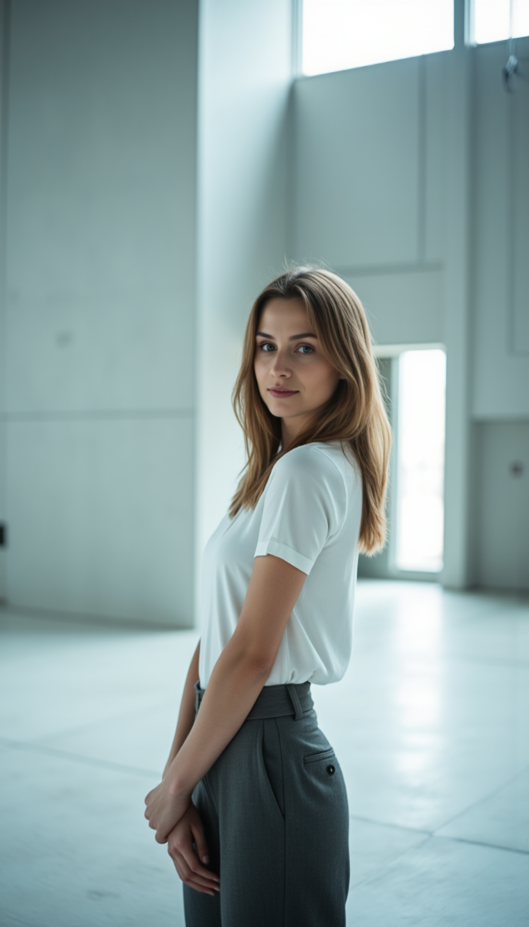 Минимализм в семейном портрете: AI фото Sony A1