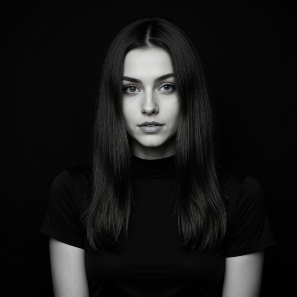 Черно-белая фотосессия: вечер в спальне (moody)