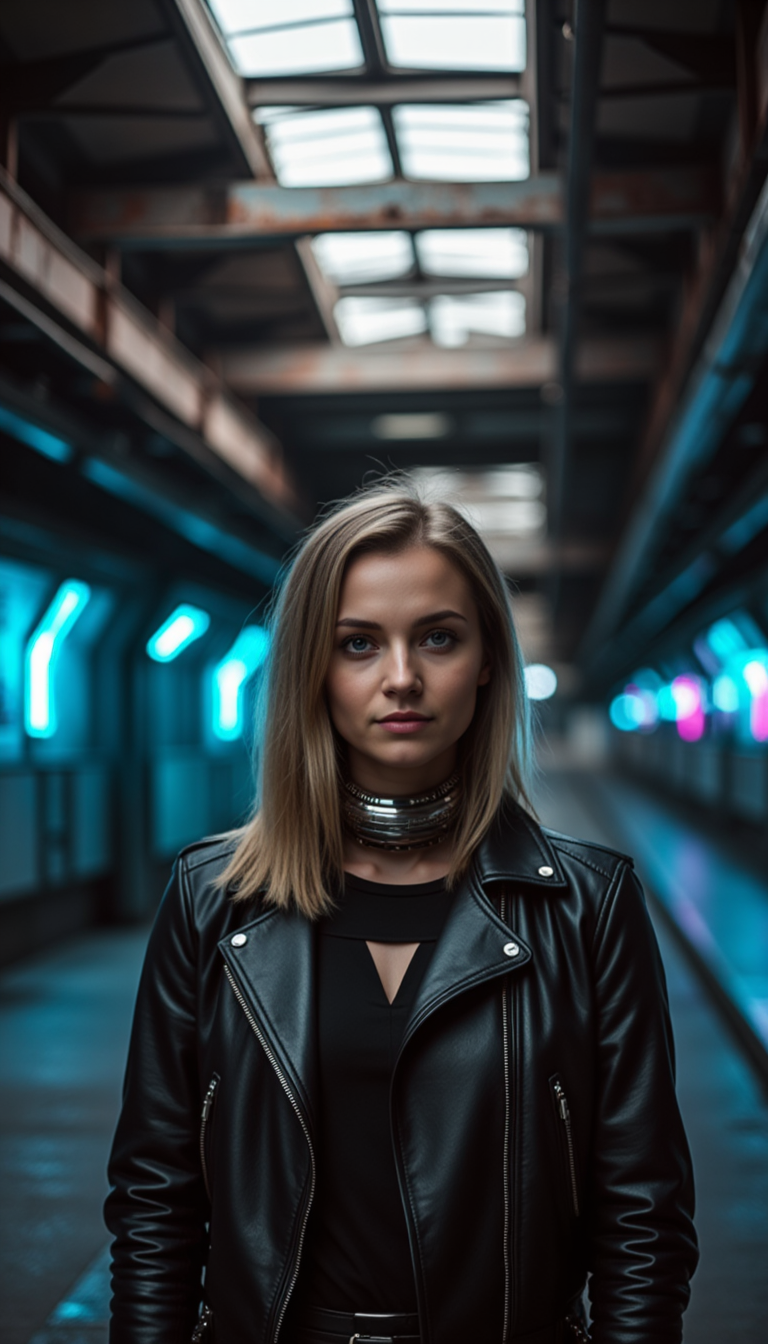 Неон в Метро: Киберпанк Фотосессия EOS R5