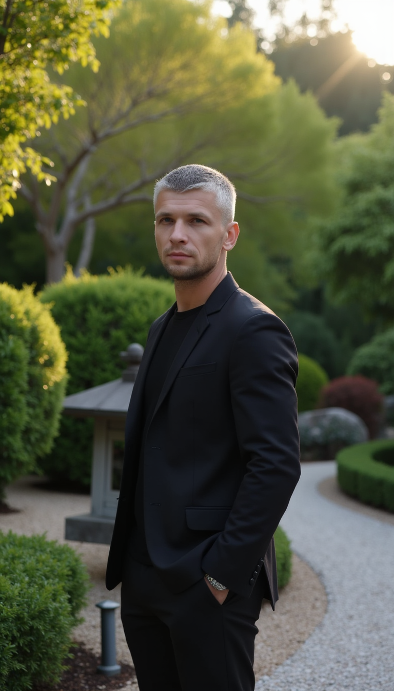 Японский сад: Динамичная фотосессия (средний план)