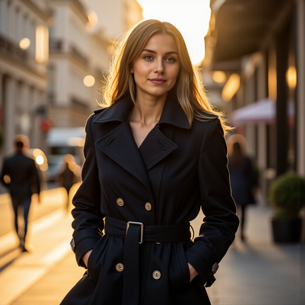 Cool Trench Coat: Нейросеть Photo Style