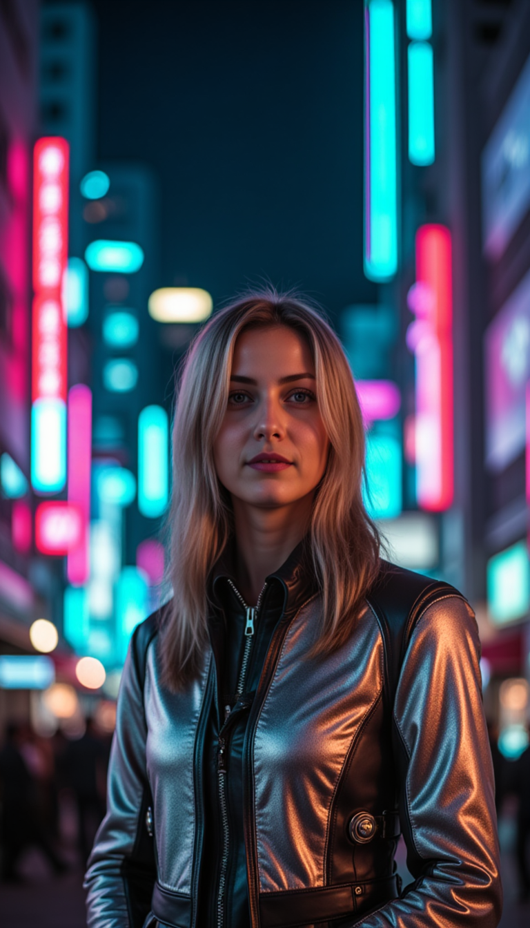 Киберпанк-Город: Неон и Sony A1 (Фотошедевры)