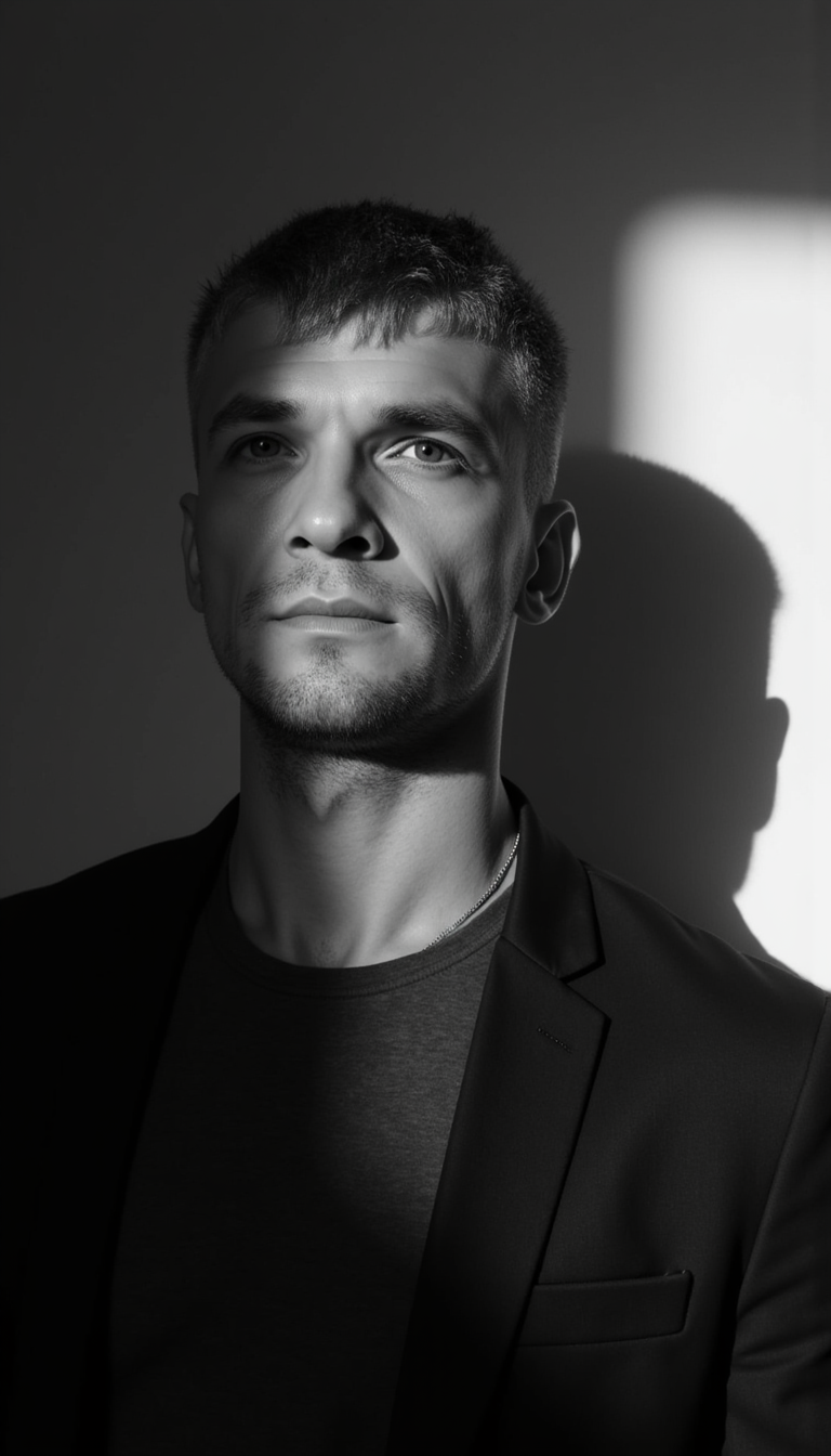 Ч/Б Портрет: AI, Canon EOS R6, Влюбленность