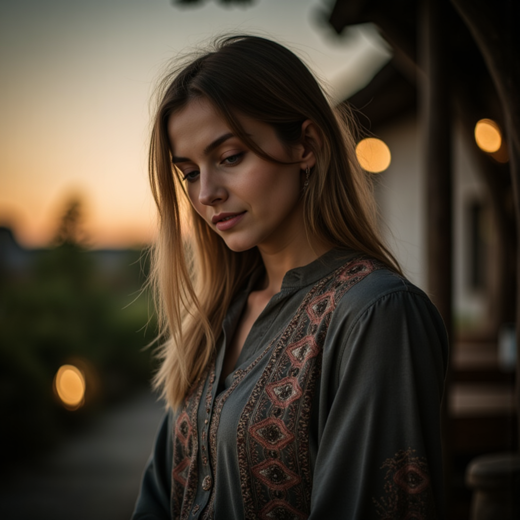 Нейросеть: Фольклорный Портрет (Вечер)