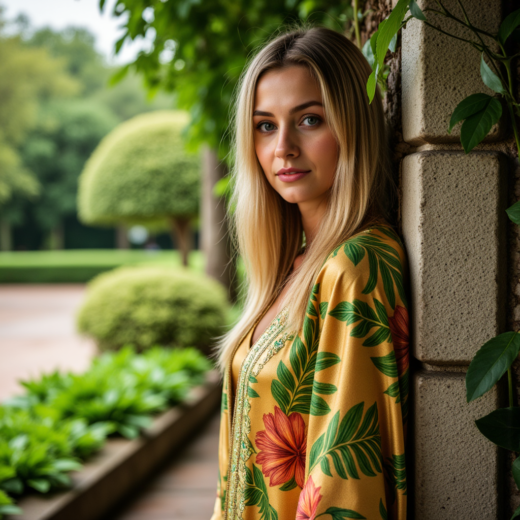 Тропический Portrait: Фотосессия в парке (Золото и Меланхолия)