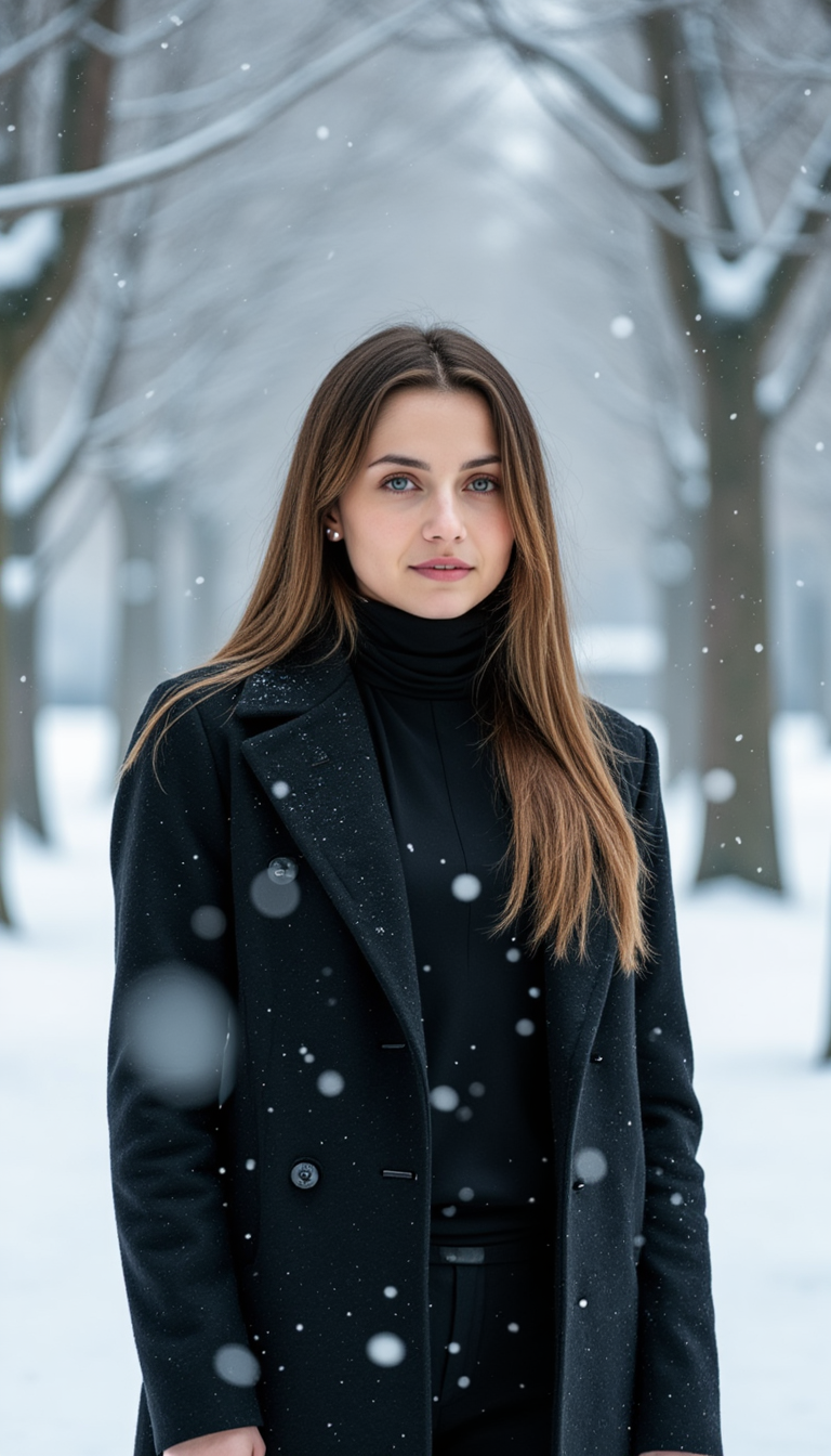 Симметрия снега: Идеальная фотосессия с Nikon Z8
