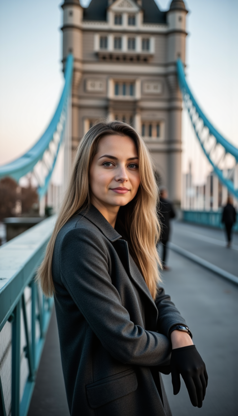 Тауэрский мост: Nikon Z8, мягкий свет, боке