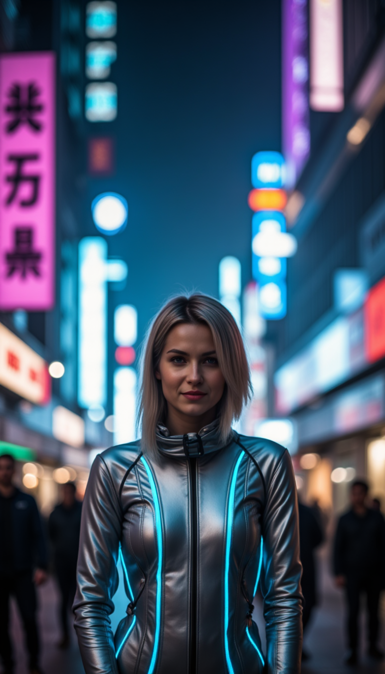 Киберпанк Неон: Фото города, Canon EOS R6