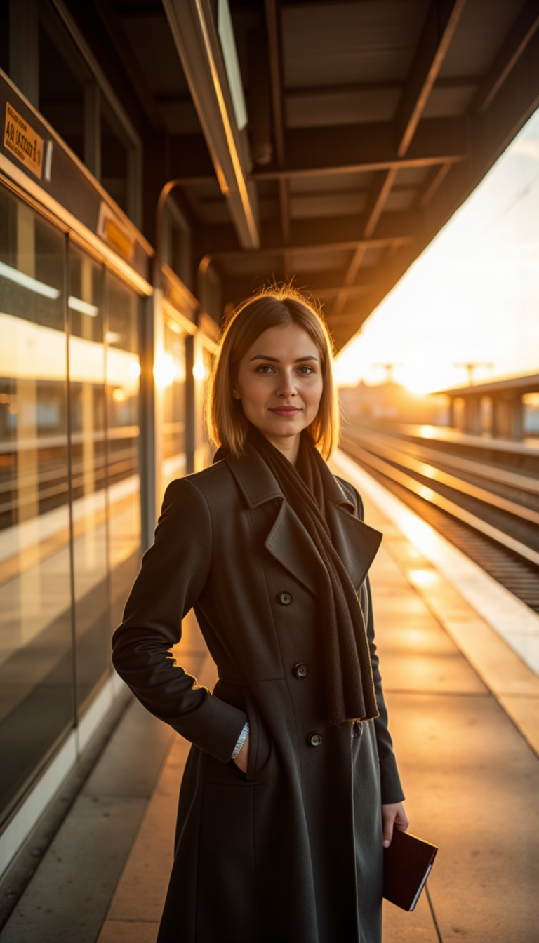 Золотой час: Атмосфера пустых станций (Canon EOS R5)