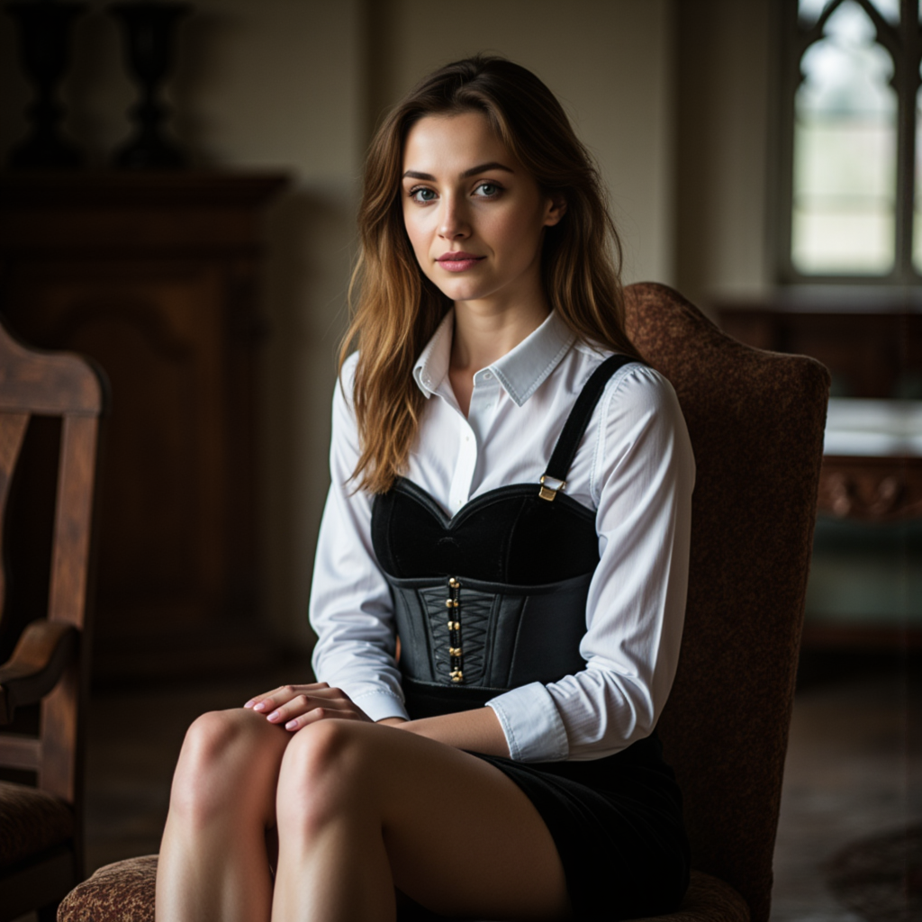 Готическая фотосессия: нежность в бархате и тени