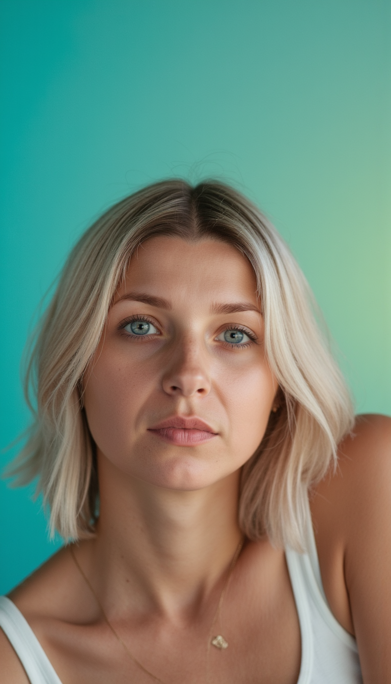 AI Фото в Студии: Симметрия и Soft Focus