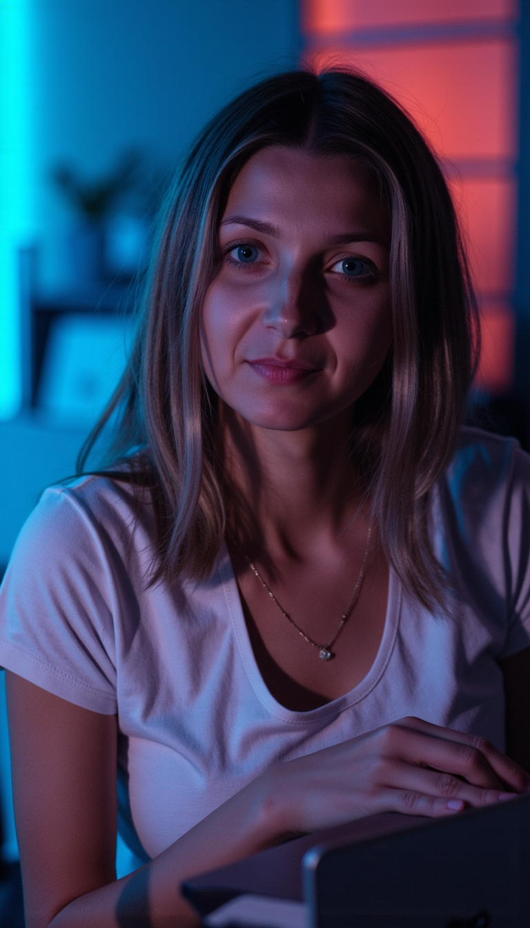 AI Фото для соцсетей: Съемка Sony A1, Rim Lighting