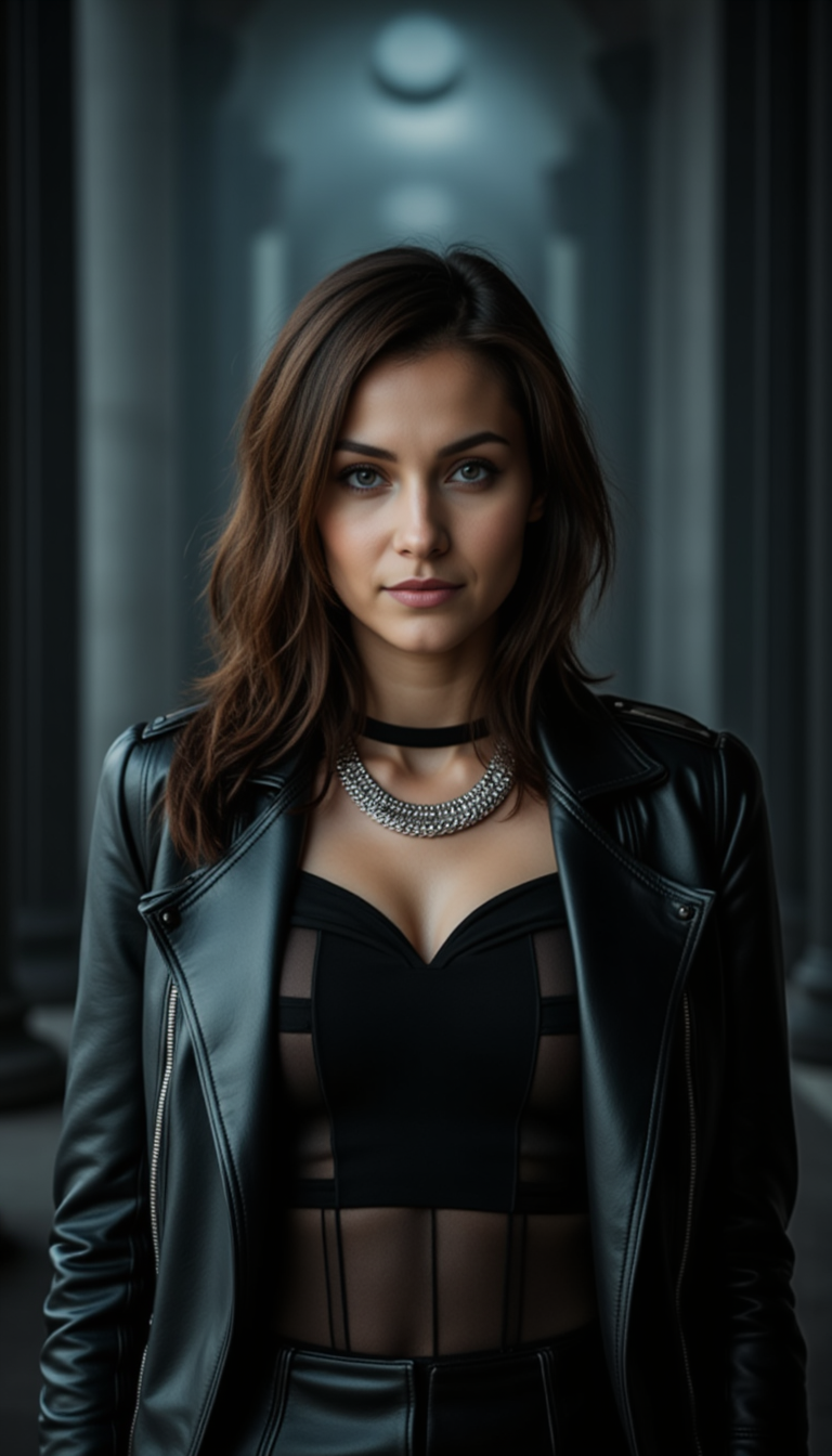ИИ Фото в Черном: Canon EOS R6, Блюр Эффект
