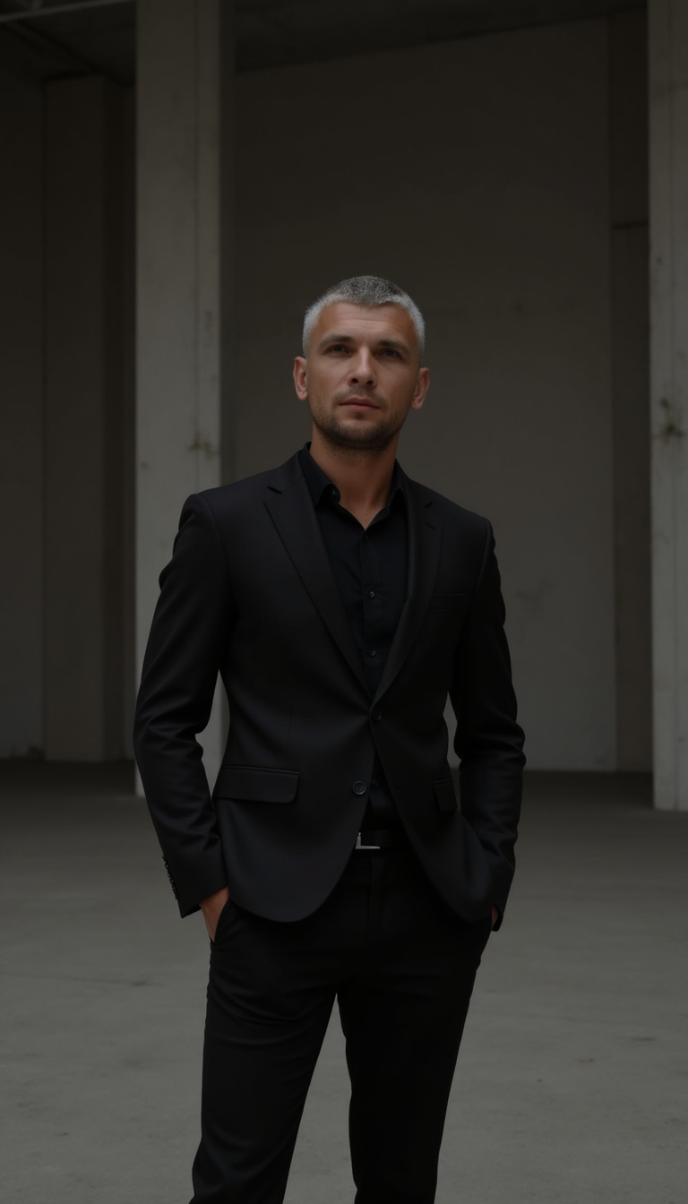 Деловой портрет: минимализм, low-key, взгляд (экстрим)