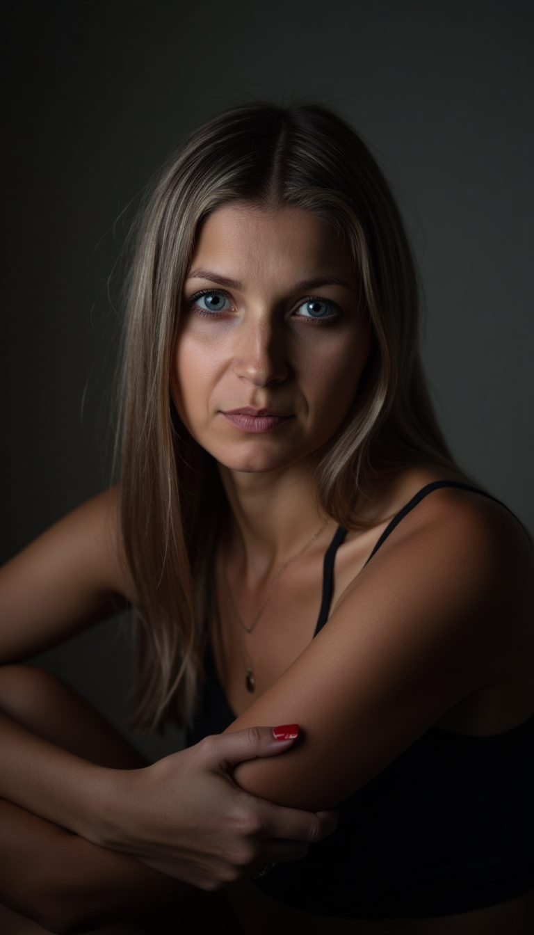 ИИ Фотосессия: Элегантность в Студии (Nikon Z8)