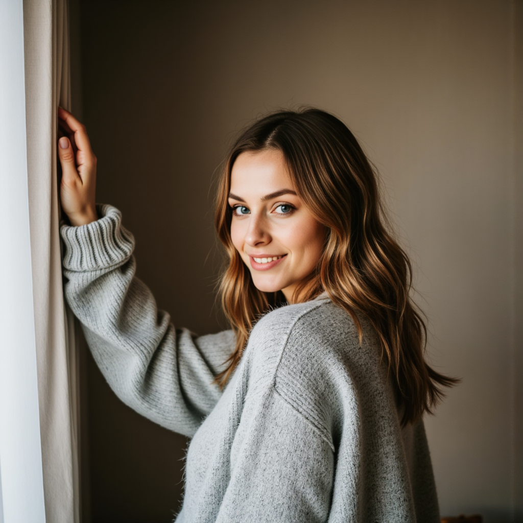 AI cozy pregnancy photos: serene & stylish