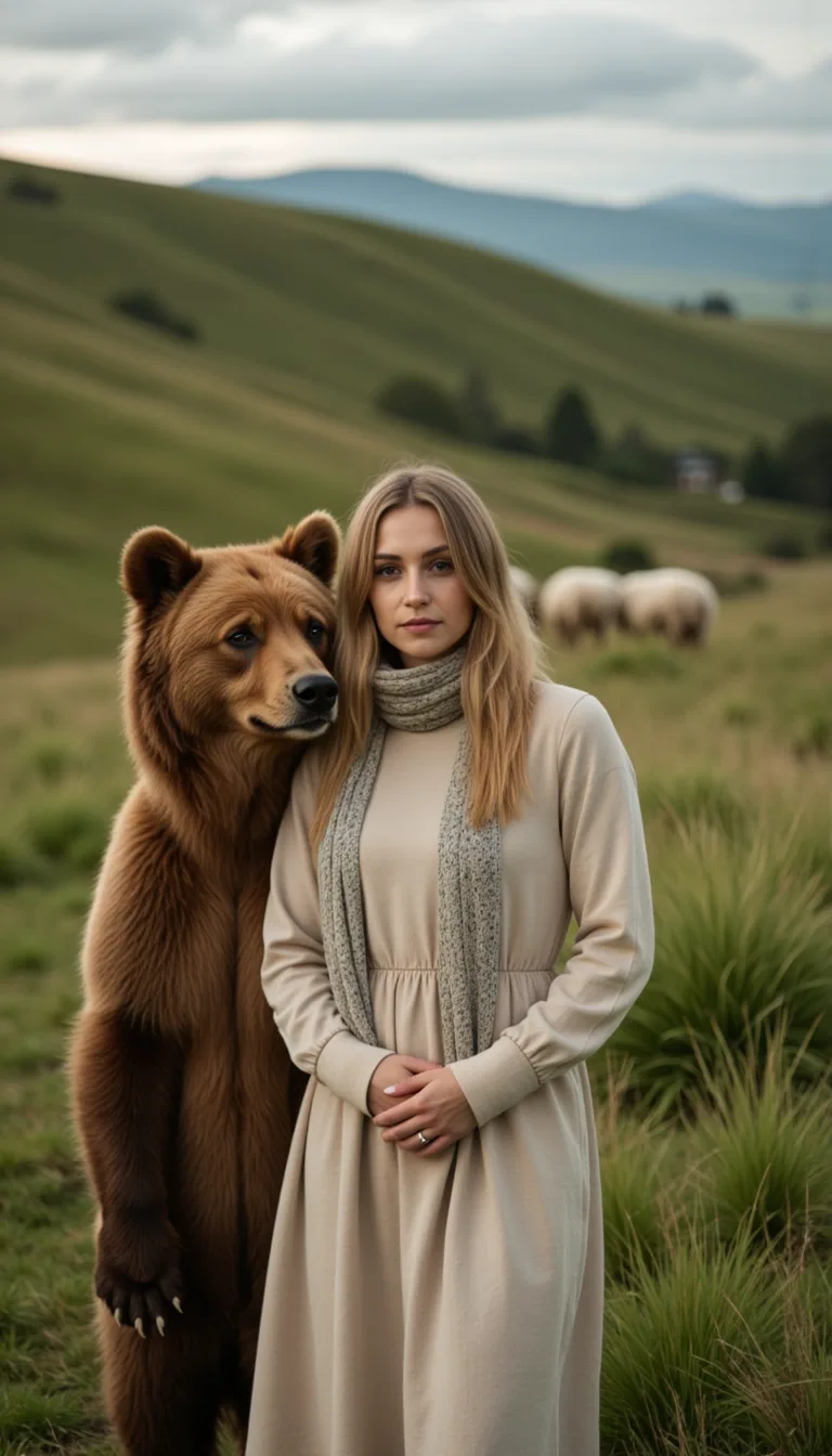 Меланхолия с медведем: фотосессия в горах