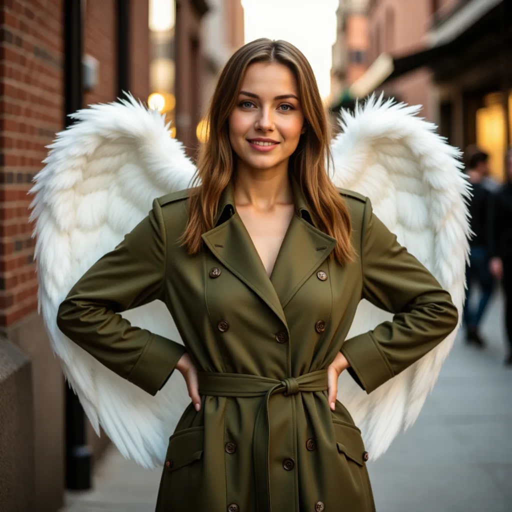 Ангельские крылья в городе: фотосессия в стиле chic