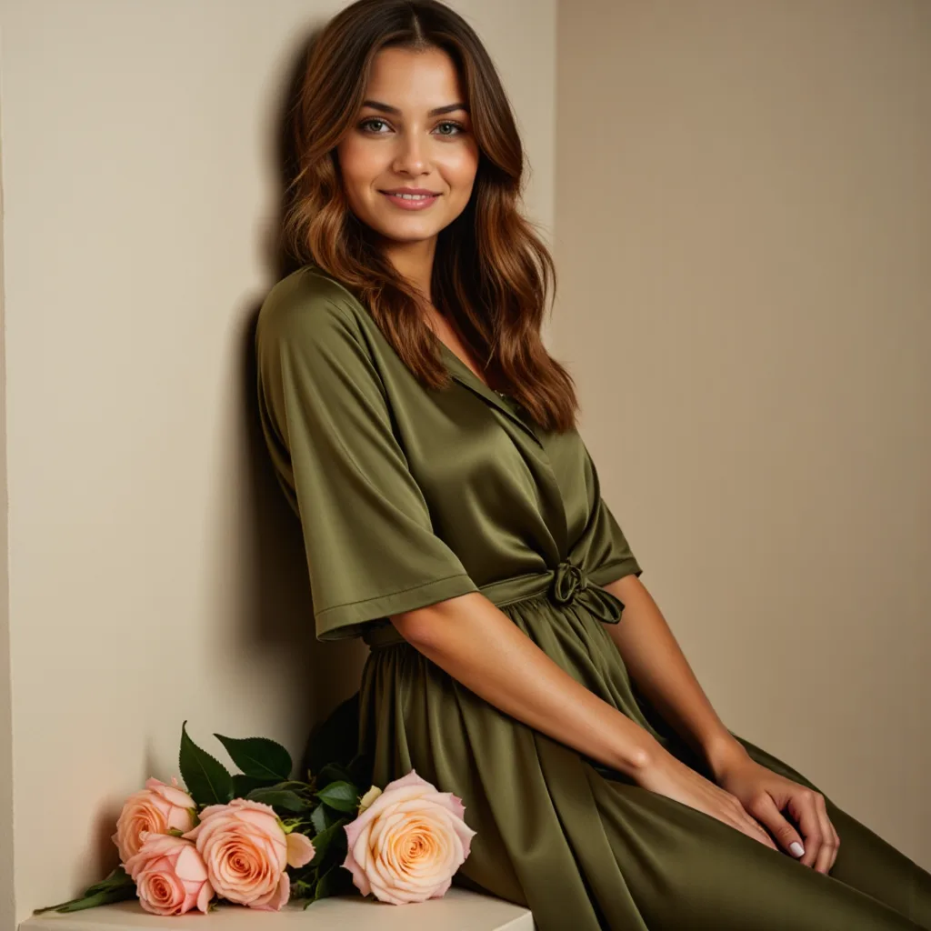 Розы и шелк: Фотосессия в мягком свете 85mm