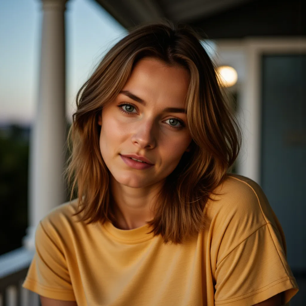 AI-Фото: Спокойный портрет (85mm)