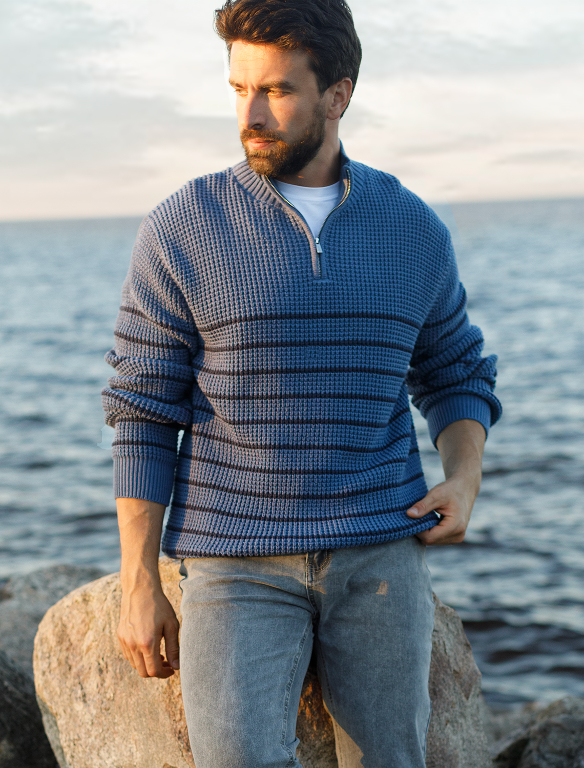 картинка Джемпер мужской светло-синий от магазина Одежда+