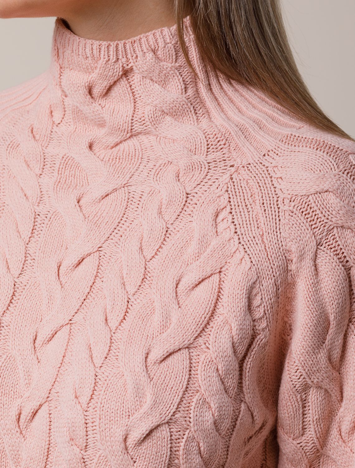 картинка Свитер женский пудровый магазин Одежда+ являющийся официальным дистрибьютором в России 