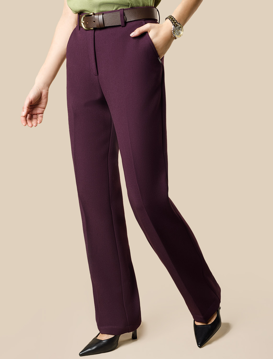 Брюки женские бургунди D24.287 бургунди — 6799₽ купить с оплатой после примерки