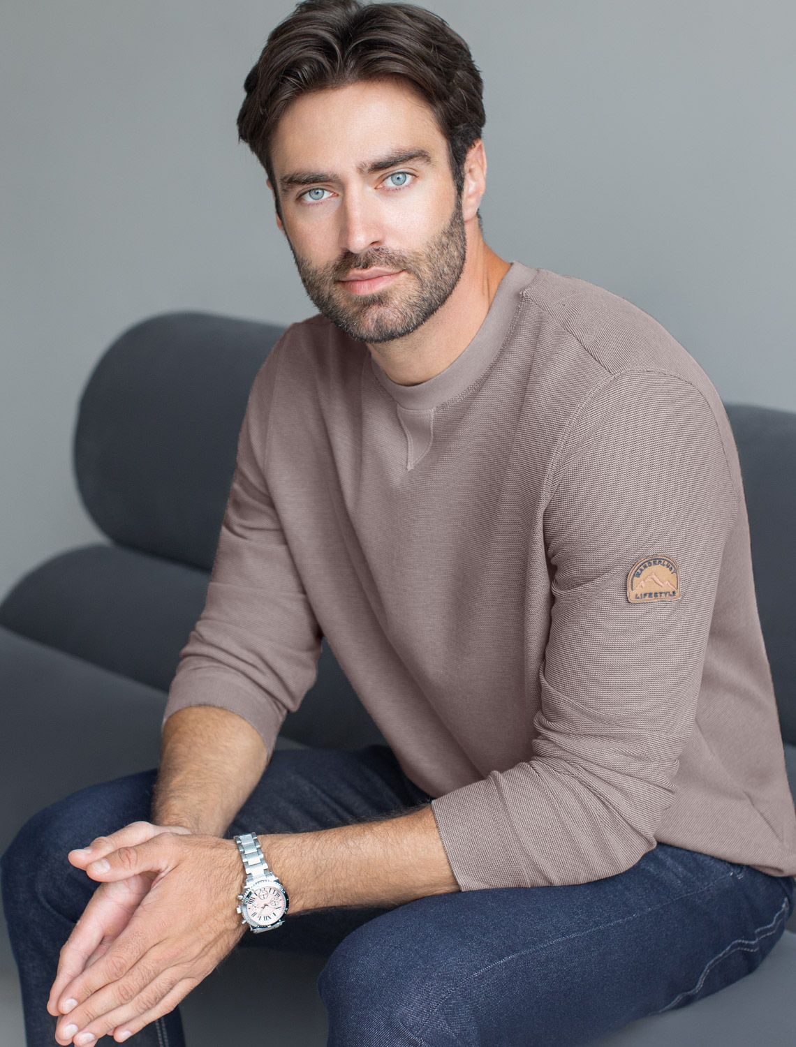 картинка Джемпер мужской бежевый_wanderlust магазин Одежда+ являющийся официальным дистрибьютором в России 