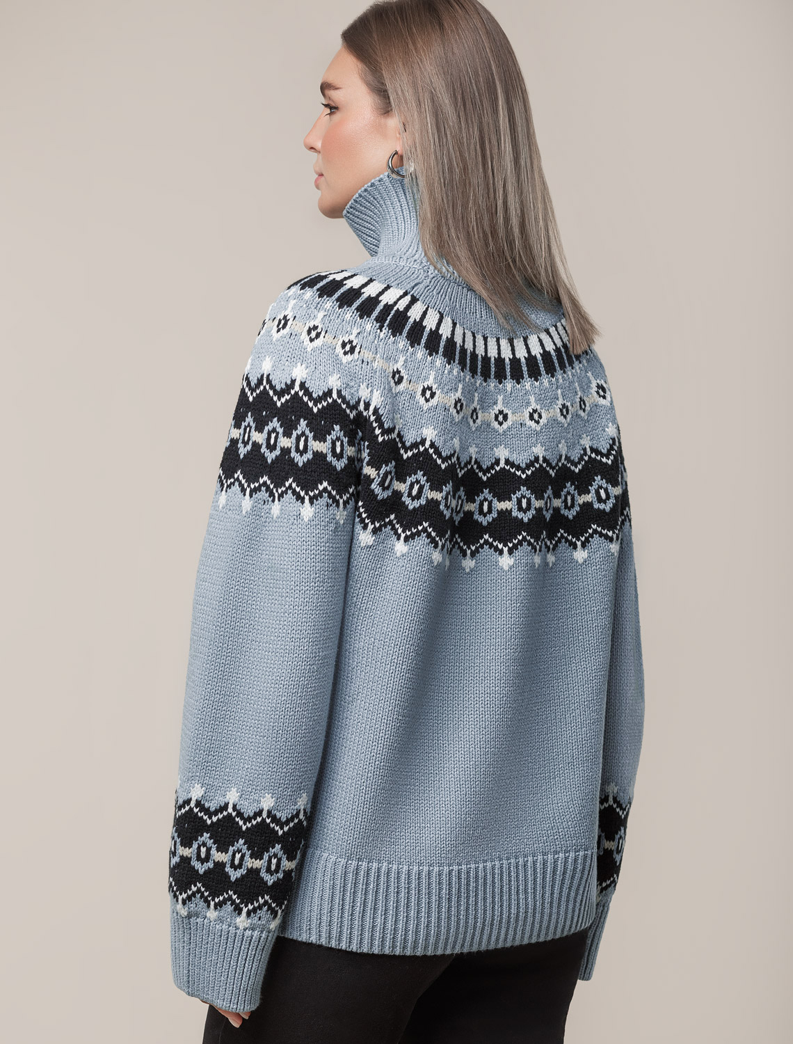 картинка Джемпер женский серо-голубой от магазина Одежда+