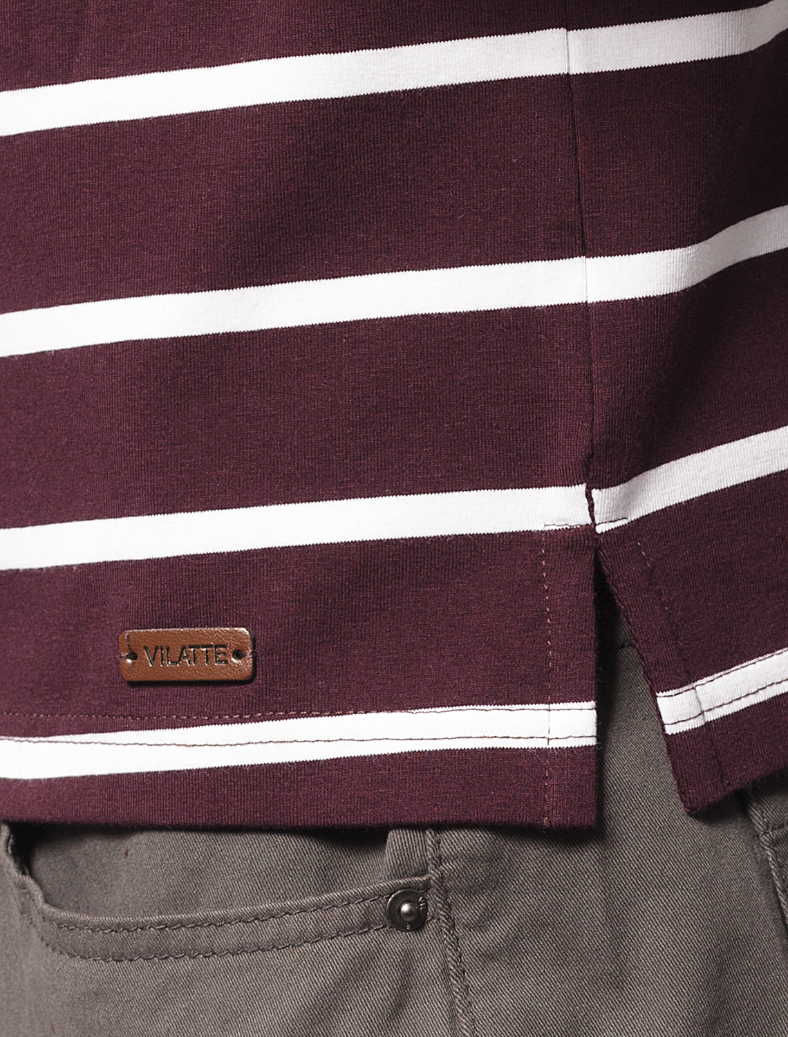 картинка Футболка-Поло мужская бургунди-белый от магазина Одежда+