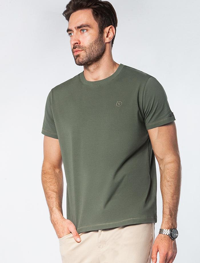 Футболка базовая полуприлегающая из премиального хлопка с эластаном