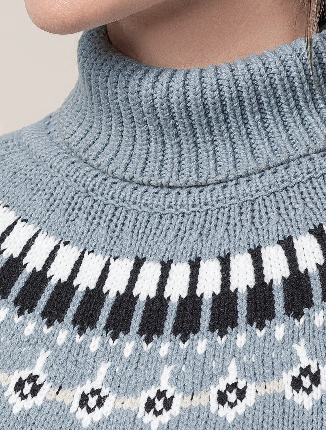 картинка Джемпер женский серо-голубой от магазина Одежда+