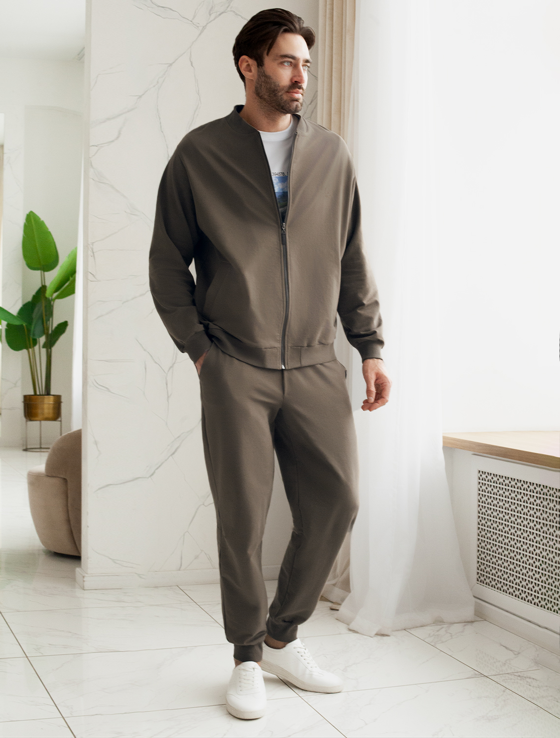 картинка Джемпер мужской хаки от магазина Одежда+