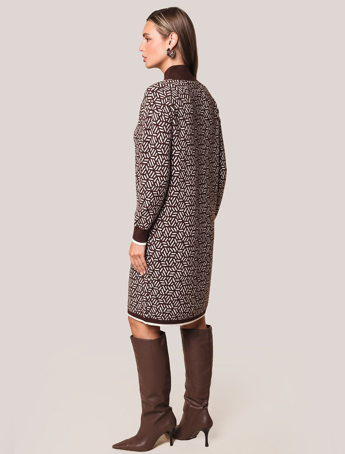 картинка Платье вязаное женское кофейный от магазина Одежда+