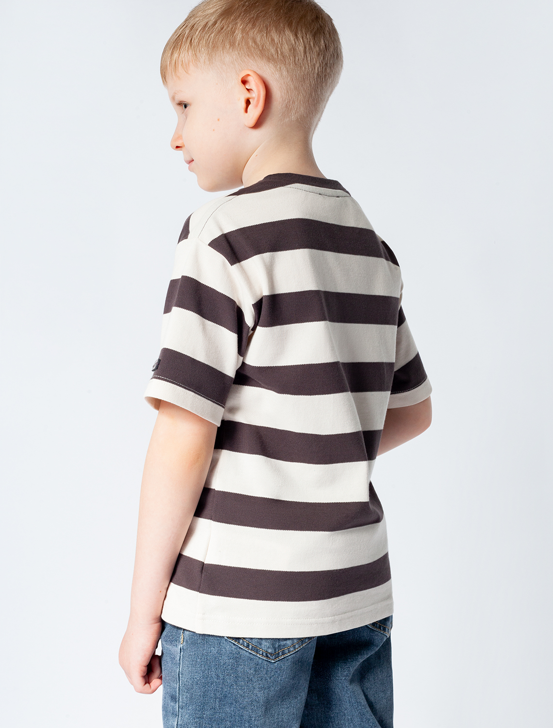 картинка Футболка для мальчика экрю-туркиш_кофе_serf от магазина Одежда+