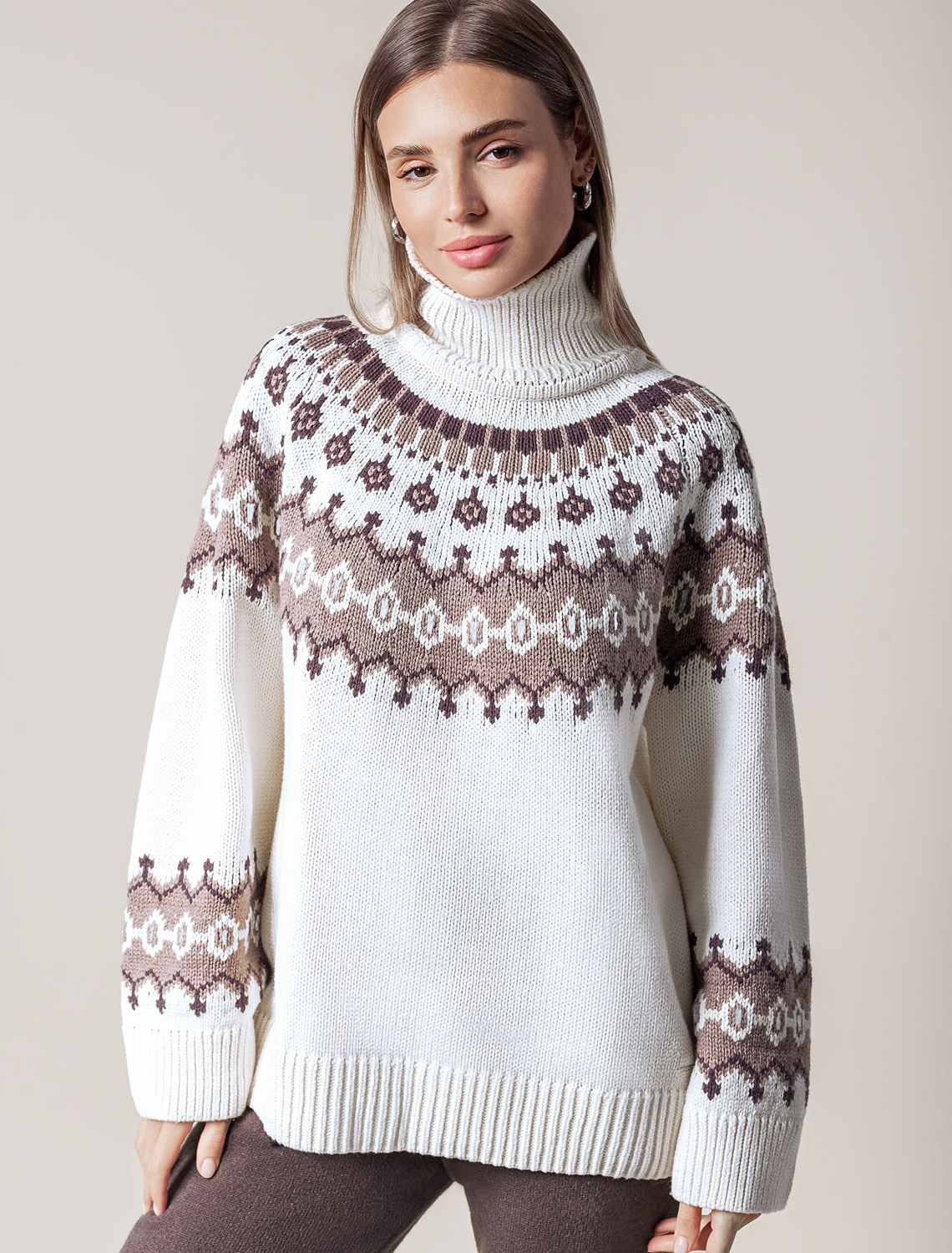 картинка Джемпер женский натуральный_белый от магазина Одежда+